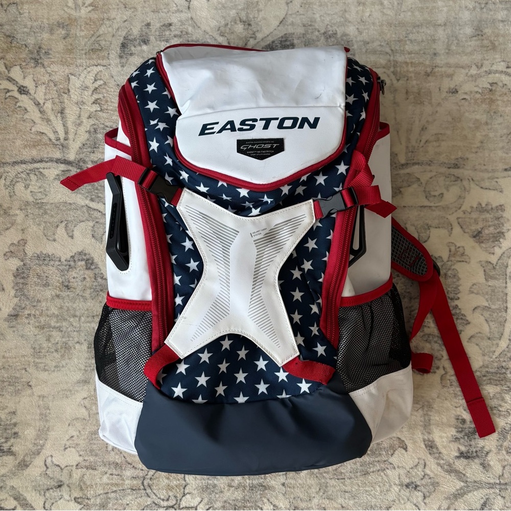 Easton Navy, Red & White Star Pattern Backpack